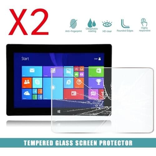 2Pcs Tablet Tempered Glass Screen Protector Cover for Microsoft Surface 2 Tablet HD Eye Protection Tempered Film