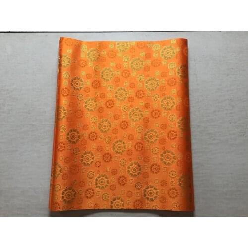 African Gele & Wrapper Nigerian head tie Latest orange Color sego headtie African Sego Headtie headwear for head wrapping