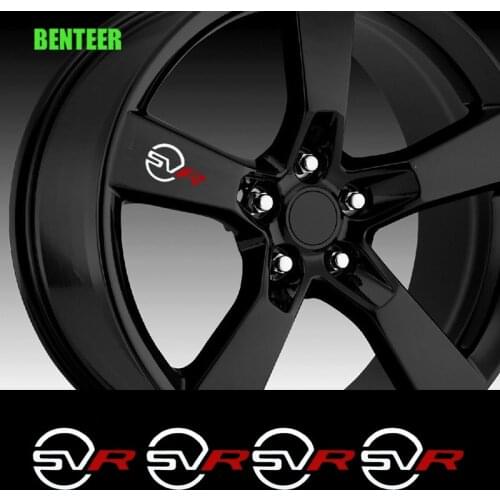 4Pcs SVR Car Wheel Sticker For Land Rover Range Rover Sport Evoque Discovery 3 4 5 Freelander Defender