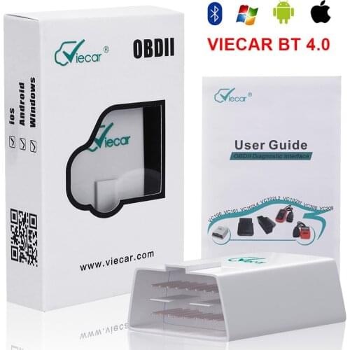 Auto Viecar ELM 327 V1.5 OBD2 Bluetooth 4.0 For Android/IOS Original Car Diagnostic Tool OBDII Scanner Code Readers Scan Tools