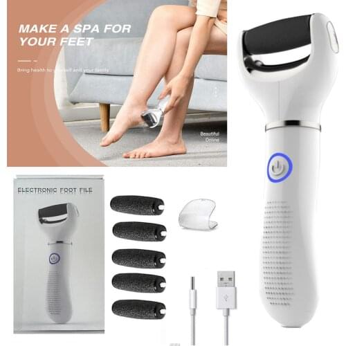 Electric Foot File Vacuum Callus Remover Pedicure Tools Dead Skin Callus Remover Foot Files USB Rechargeable Foot Skin Care Tool