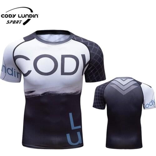 Cody Lundin 2021 New Design Full Digital Print T-shirt Sport Rashguard Jogging Tight