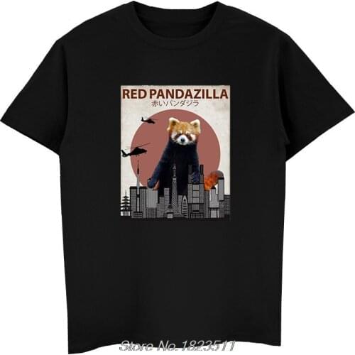 Hot Sale Fashion Red Pandazilla | Funny Red Panda Lovers T-Shirt Gift Men Cool Tops Tees Shirt Harajuku Streetwear
