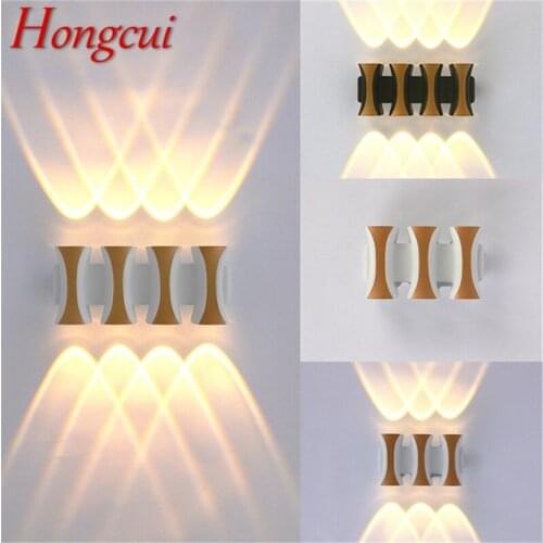 Hongcui New Outdoor Wall Light Contemporary Creative LED Sconces Lamp Waterproof Decorative For Home Porch Villa