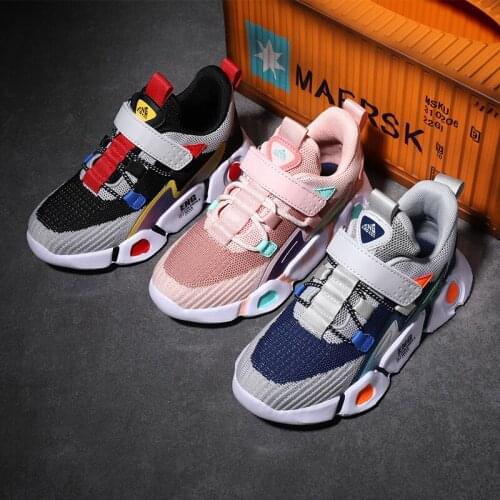 2021 Kids Shoes Boys Girls Sneakers Breathable Mesh Casual Sport Walking Shoes New Children Tenis Lightweight Running Sneakers