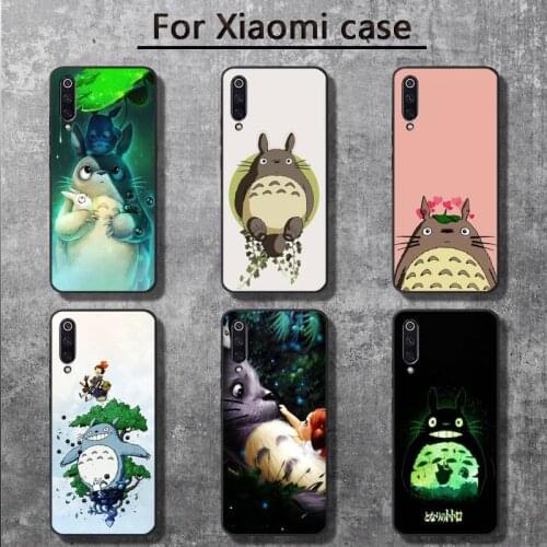 Cute Totoro Spirited Away Ghibli Miyazaki Anime Phone Cases for Xiaomi mi 6 6plus 6X 8 9SE 10 Pro mix 2 3 2s MAX2 note 10 lite