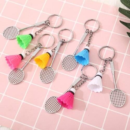 JETTING Cute Badminton Key Pendant New Compact Bag Key Accessories Birthday Gift Exquisite Bag Pendant