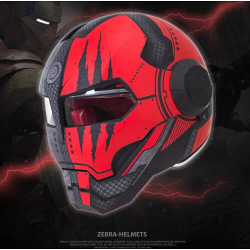 Motorcycle Helmet Men Moto Helmet Moto Ear Helmet Personality Full Face Motor Helmet Motocross Accessrioes Capacete Casque Black