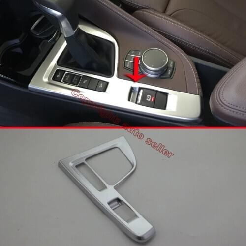 ABS Pearl Chrome Interior Gearshift Shift Gear Panel Frame Cover Trim Bezel Car-Styling Molding For BMW F48 X1 2016 2017