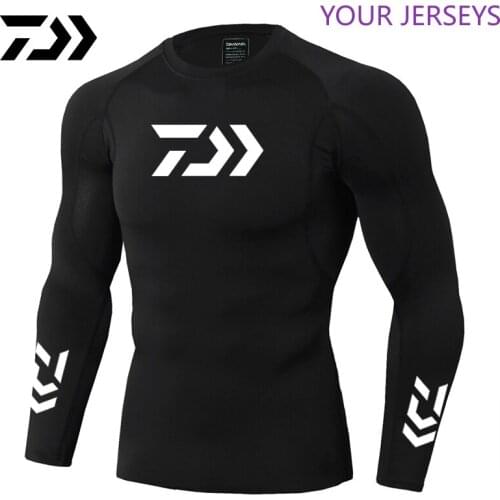 2022 New Daiwa Fishing Shirt Outdoor Sports Wear Tshirt Patchwork Fitness Body Shirt Anti-mosquito Breathable Fishing Tshirt