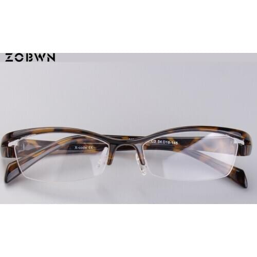 New arrival Cheap small glasses clear lens black blue red half rim frame butterfly shape glasses optical men point women glasses