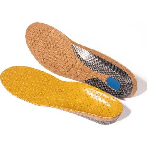 BANGNI Orthopedic Insoles Flat Feet Arch Support Microfiber Leather Orthotic Shoes Pad Inserts Plantar Fasciitis Men Women