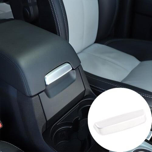 For Land Rover Discovery 3 Discovery 4 LR3 LR4 04-16 car styling ABS black car armrest box cover switch sticker auto parts