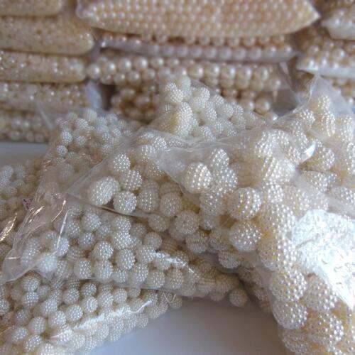 Ivory tint ABS waxberry ball pearl500g DIY originality handwork material wholesale mobile phone hairdressing essential 10mm-30mm