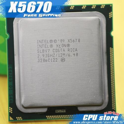 Intel Xeon X5670 CPU processor /2.93GHz /LGA1366/12MB L3 Cache/Six Core/ server CPU Free Shipping scrattered piece