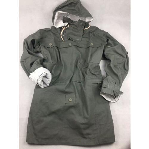 WWII GERMAN ARMY MOUSE GREY REVERSIBLE MOUNTAIN ANORAK SMOCK TRENCH COAT WW2 Military Uniform War Reenactments