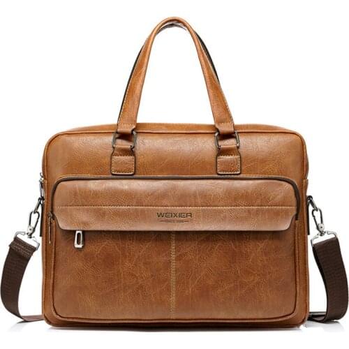 Mens Casual PU bag Men Messenger Bag Vintage Shoulder Bags Male Laptop Briefcase Bag Large Capacity Men Handbag for male