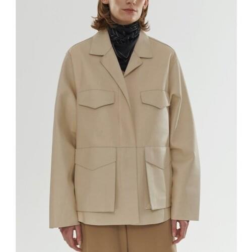 Loose Personality Fashion Motorcycle Jacket Leather Women