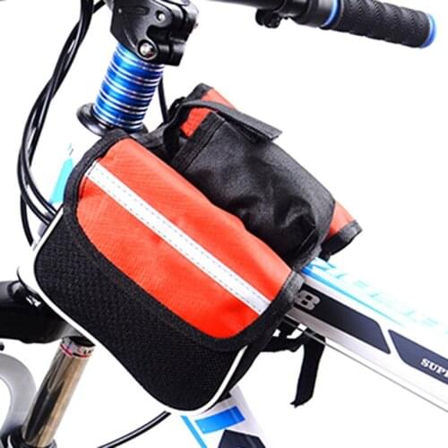 Bicycle Bag Front Tube Frame Holder 2L Large Capacity With Double Pouch Waterproof Saddle Bag MTB Road Frame Bag r