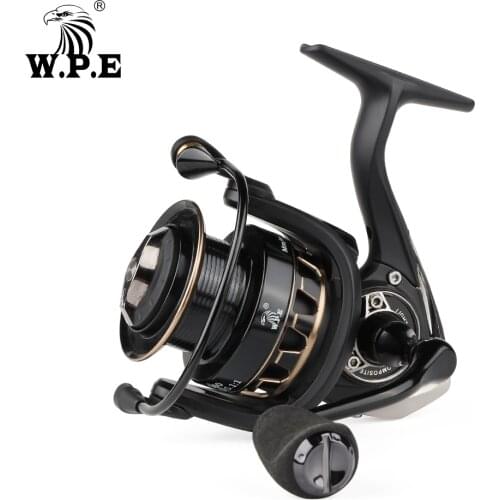 W.P.E TSD Fishing Reel 5.1:1 Spinning Reel 2000/2500/3000/3500 6+1BBs 5KG Max Drag Power Carp Fishing Tackle with a Free MANDULA
