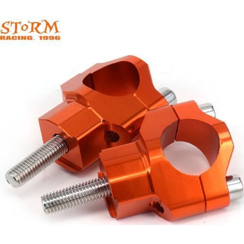 28MM 1 1/8" Aluminum CNC Handlebar Bar Clamps Handlebar Bar Risers Mount Clamp For KTM SX SXF EXC XCW XCFW EXCF 125-530 00-16