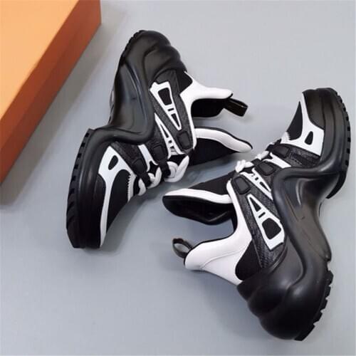 Classic Design Women Cow Leather Sneakers Lace-Up Round Toe Flat Heels Black-White Fashion Street Shoes Size 34-40 High Quality