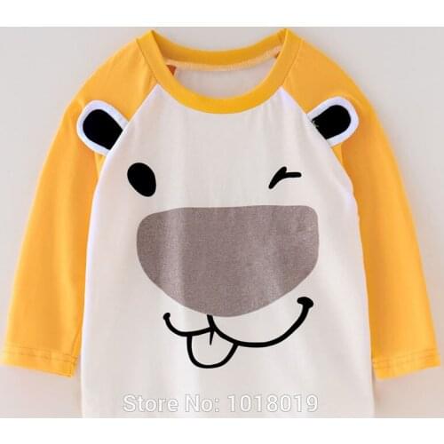 100% Combed Cotton T-Shirt Long Sleeve Children Undershirt Baby Boys Clothes Brand 2020 Bebe Kids t Shirt Tops Tees Boys Blouses