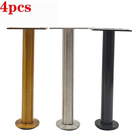 4pcs13-30cm Stainless Steel Adjustable Sofa Foot Cabinet Foot Bed Foot -with Screws for Kitchen Cabinet Table Sofa Furniture Leg