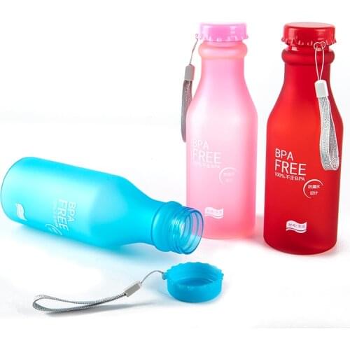 550ml Candy Color Water Bottle Drinking Cup Water Bottle Outdoor Sports Bottle Running Camping Portable Water Bottle