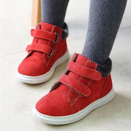Kids Boots Genuine Leather Boys Girls Boots 2020 Hot Autumn Winter Children Shoes Casual Sneakers Warm Plush Snow Martin Boots