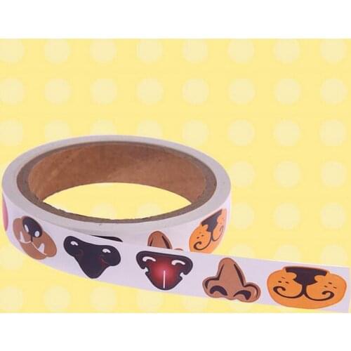 Kids Cartoon Animal Eyes Nose Mouth DIY Assembling Sticker Preschool Learning Painting Educational Toys Birthday Christmas Gifts