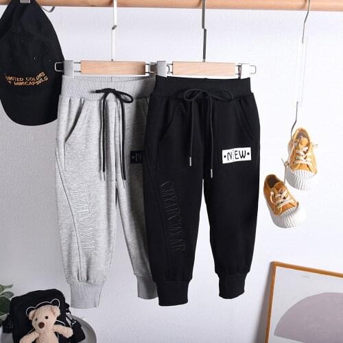 New Retail Sale Cotton Pants For 2-7Years Old Solid Boys Girls Casual Sport Pants Jogging Enfant Garcon Kids Children Trousers