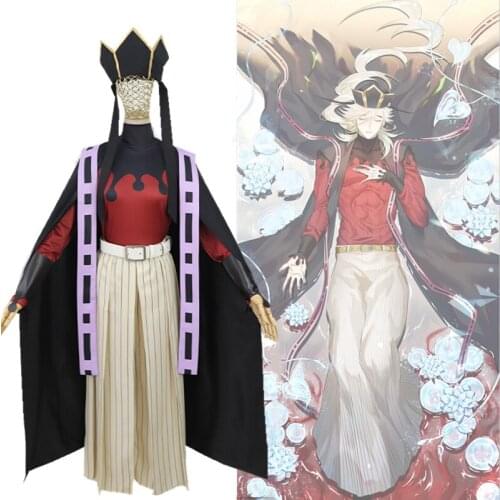 Anime Demon Slayer: Kimetsu No Yaiba cosplay Juuni Kitsuki Outfit Women Men Halloween Party Uniform Costume