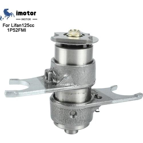 Motorcycle 52.4mm Bore Shift Drum Gearshift Forks For Lifan 125cc Start In Neutral Horizontal Kick Starter Engines Dirt Pit Bike