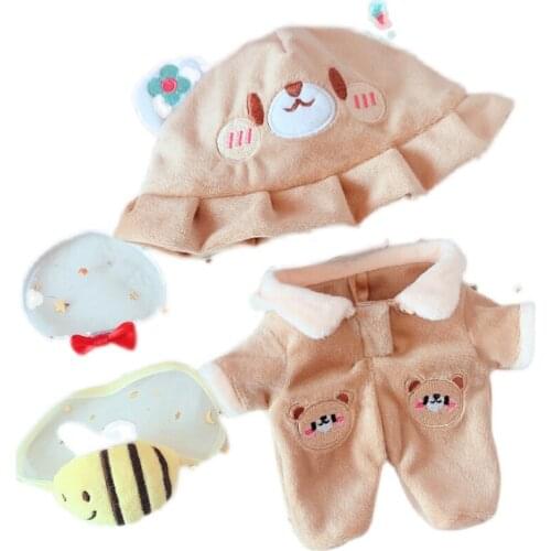 [MYKPOP]KPOP Dolls Clothes & Accessoiress: 4pcs Set for 20cm Dolls(without doll) KPOP Fans Collection SC21031612