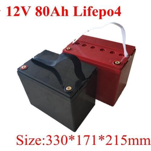 Excellent Rechargeable 12V 80Ah LiFePO4 Battery Pack for Motorhome Motor Coach Caravan Travel Trailer Car Solar Power Storage