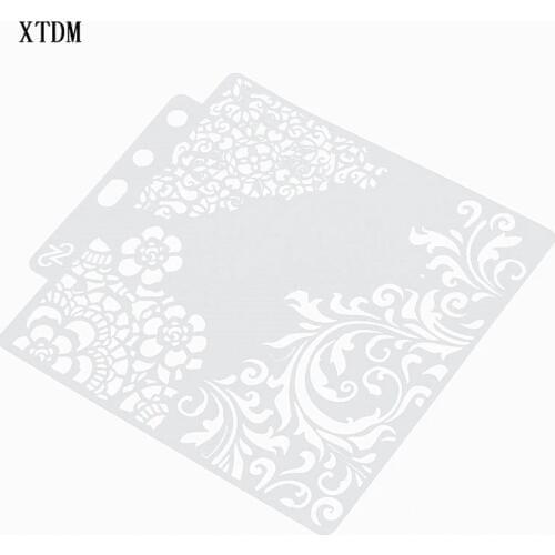 Sunflower plastic mold shield DIY cake scrapbook stencils hollow Embellishments printing lace ruler Valentines Day