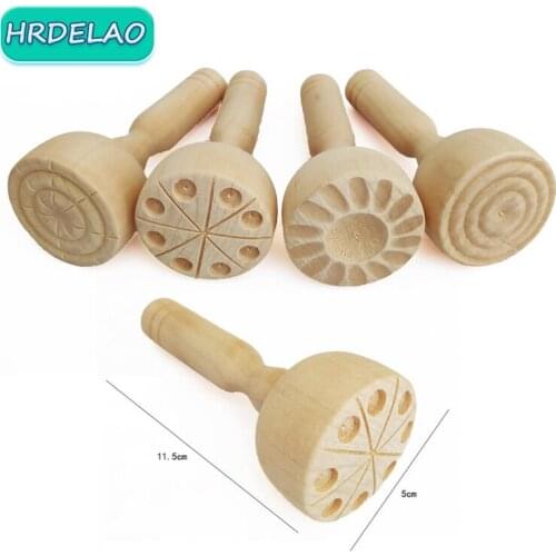 4Pcs DIY Childrens Slimes Plastic Clay High Grade Wooden Tools Plasticine Supplies Play Dough Educational toys for children Gift