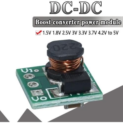 WAVGAT 0.9-5V To 5V DC-DC Step-Up Power Module Voltage Boost Converter Board 1.5V 1.8V 2.5V 3V 3.3V 3.7V 4.2V To 5V
