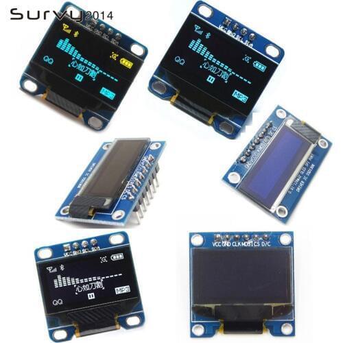 0.96/0.91 inch IIC Serial White OLED Display Module 128X64 I2C SSD1306 12864 LCD Screen Board GND VCC SCL SDA 0.96" for Arduino
