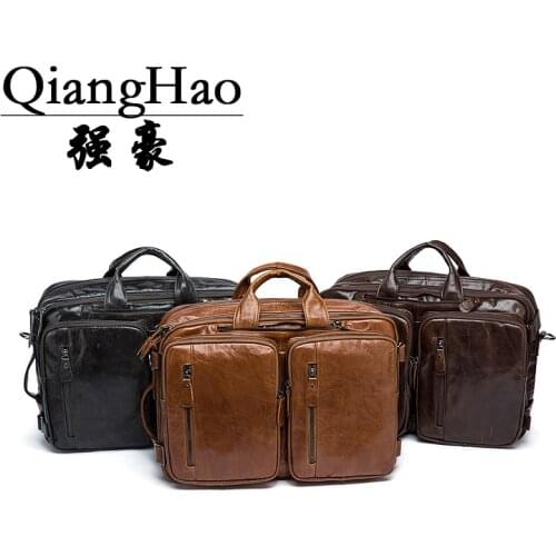Men's Leather Bags QIANGHAO China