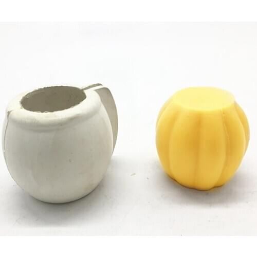Pumpkin Shape Rubber Candle Mold DIY Handmade Craft Making Tools Accessories