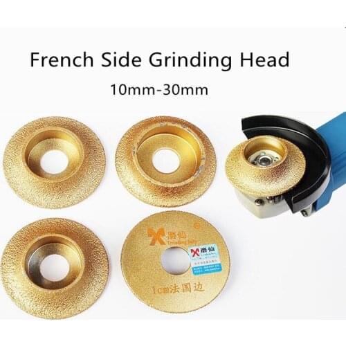 French Side Grinding Head Angle Grinder Grinding Disc Diamond Polished Stone Polishing machine round knife knife cloud marble