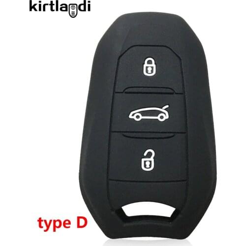 Silicone Key Case for Citroen C4 Picasso C2 C3 C5 X7 Car Accessories for Peugeot 207 208 508 3008 2008 407 307 Rifter 2020 Cover