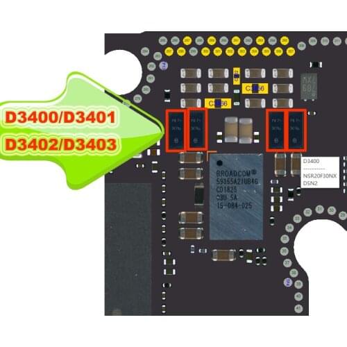 NSR20F30NX D3400 D3401 D3402 D3403 For iphone X XS MAX XR Rectifier diode