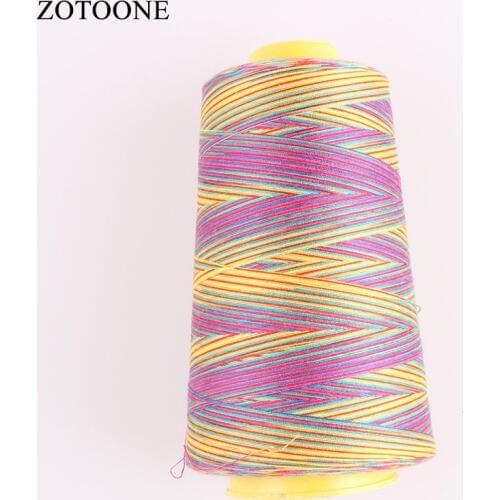 ZOTOONE Diy 3000Y 40S/2 Spool Polyester Sewing Thread Cheap Colorful Polyester Sewing Thighs Machine Embroidery Thread Sets D