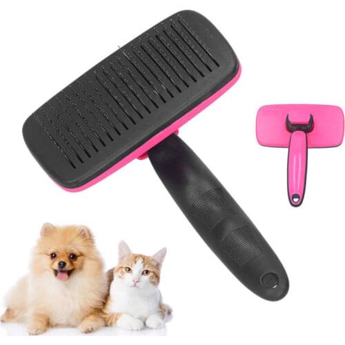 1Pcs Pet Brush Cat Dog Hair Comb Deshedding Dematting Brush Tangles Removal Comb Pet Grooming Tool Dog Supplies