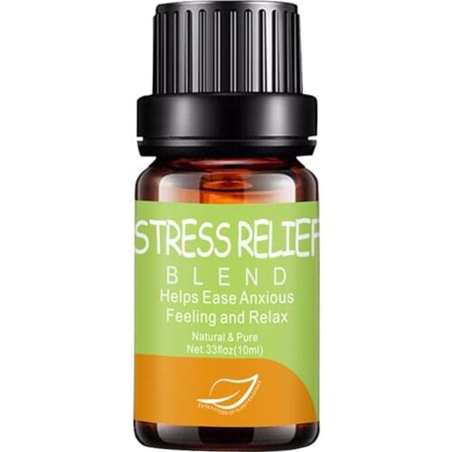 10ml Stress Relief Essential Oil Skin Care Soothe Emotion Massage Relaxation Fragrance Aromatherapy Pure Natural Aroma Diffuser