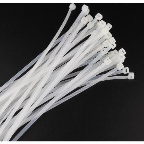 500pcs Width 3.6mm Nylon Cable Ties Garden Plant Brackets Zip Tie Shading Net Industrial Supply Fasteners Self-locking Wire Ties