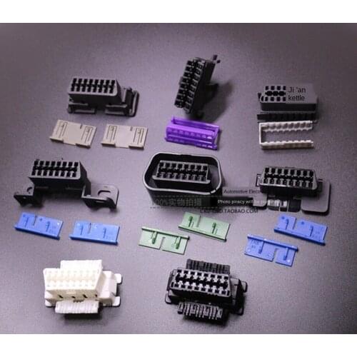 OBD2 16 Pin Female Connector OBDII Plug Adapter for Vehicle Diagnostic Tool Code Reader